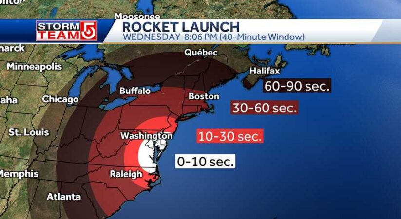 Massachusetts gets an opportunity to see NASA test dispatch Wednesday night