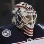 Columbus Blue Jackets’ Matiss Kivlenieks regarded before Stanley Cup Game 4