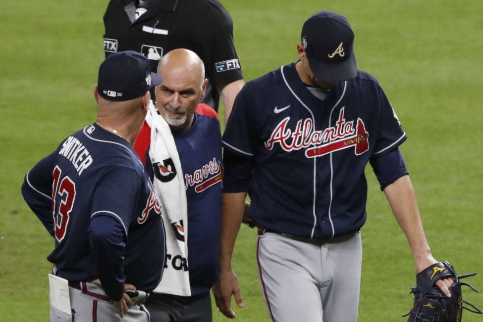 Atlanta Braves’ Charlie Morton fractures fibula in Game 1 of World Series against Houston Astros